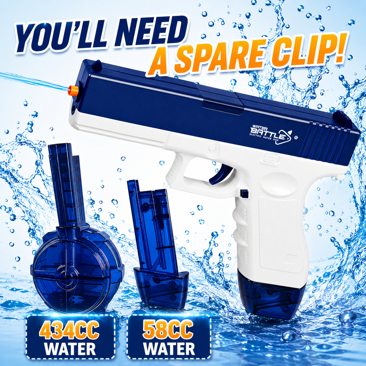 Electric Water Cannon – Glock Drum Plate